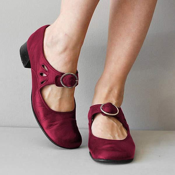 SHELLEY - LEATHER ORTHO BUCKLE SHOES