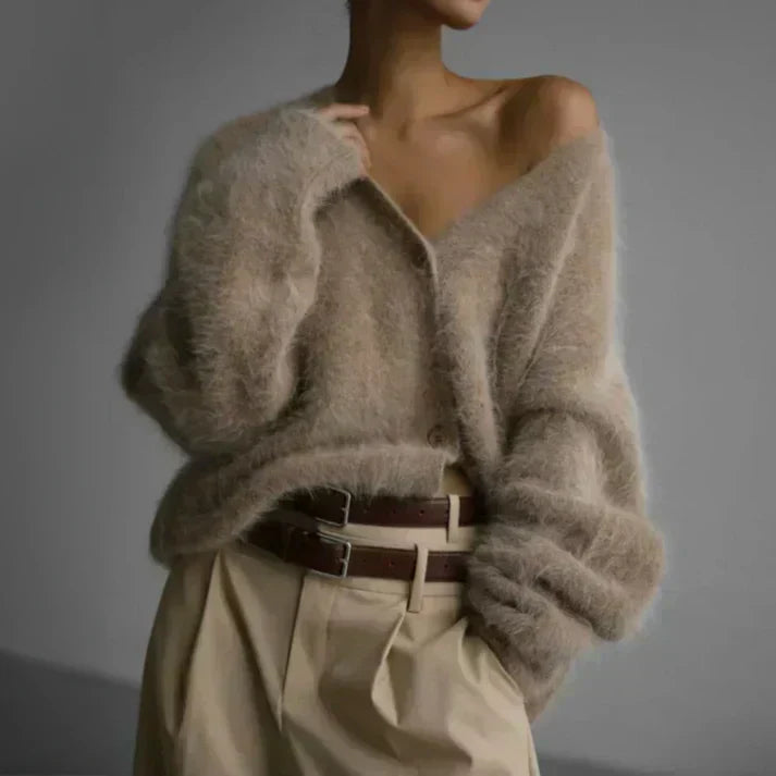 NORA - ELEGANT CROPPED CASHMERE SWEATER