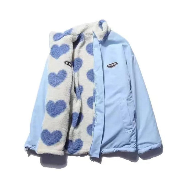 KATHRYN - HEART PRINT REVERSIBLE JACKET