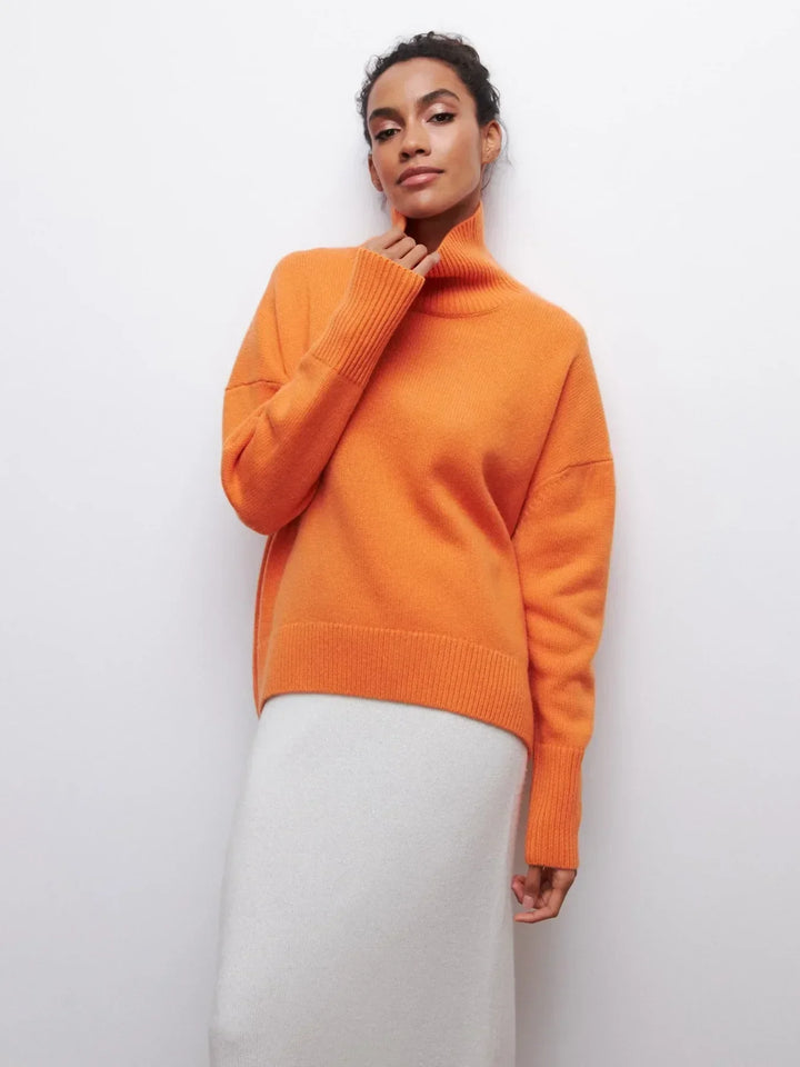 MAEVA - HIGH-NECK PULLOVER SWEATER