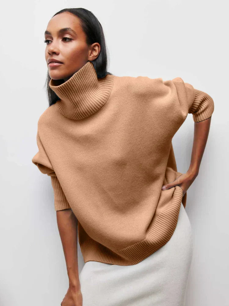 MAEVA - HIGH-NECK PULLOVER SWEATER