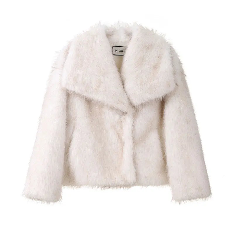 Nikki | Luxury Faux Fur Gradient Winter Coat