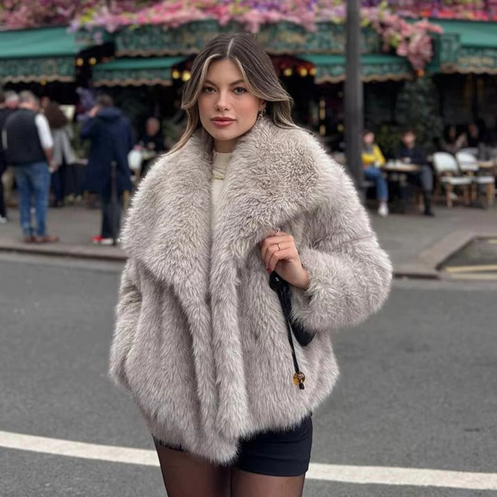 Nikki | Luxury Faux Fur Gradient Winter Coat