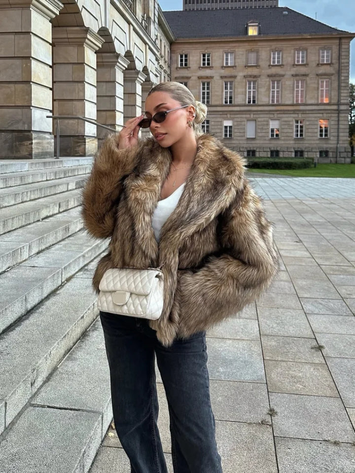 Kim | Winter Fluffy Fur Coat Oversized Plush Jacket