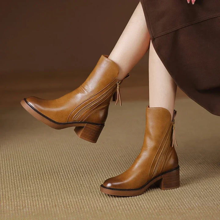 SIONA - GENUINE LEATHER ANKLE BOOTS