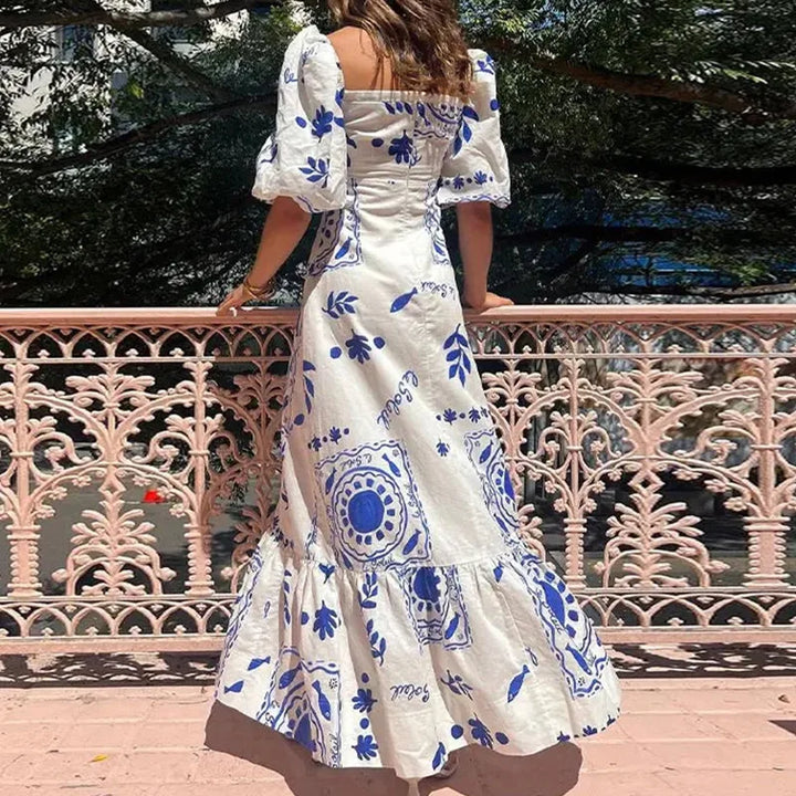LARAVEL - SOPHISTICATED PLEATED MAXI DRESS