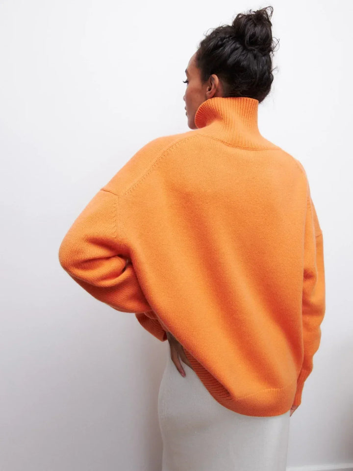 MAEVA - HIGH-NECK PULLOVER SWEATER