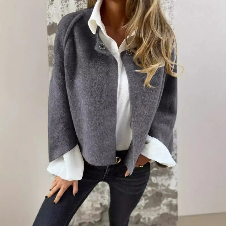 ANNABELLE - CLASSIC WOOL CARDIGAN LONG SLEEVES