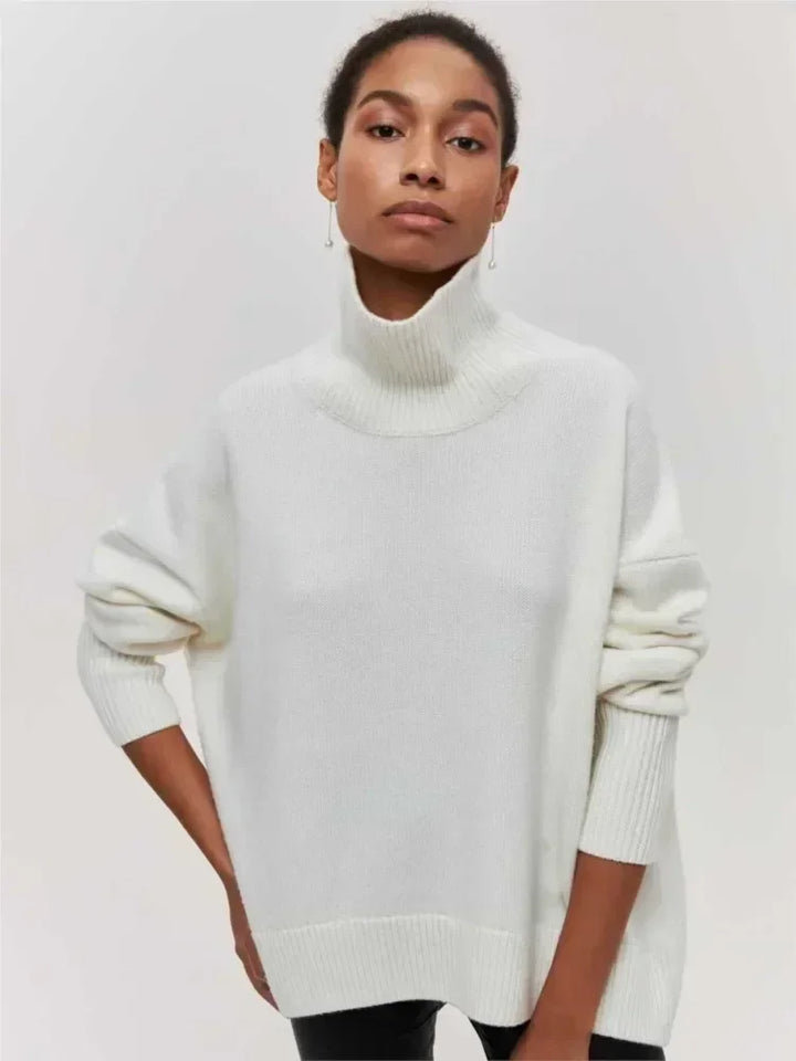 MAEVA - HIGH-NECK PULLOVER SWEATER