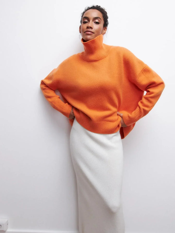 MAEVA - HIGH-NECK PULLOVER SWEATER