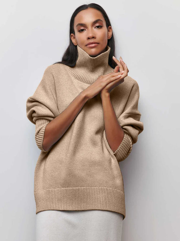 MAEVA - HIGH-NECK PULLOVER SWEATER