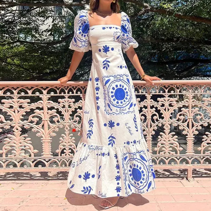 LARAVEL - SOPHISTICATED PLEATED MAXI DRESS