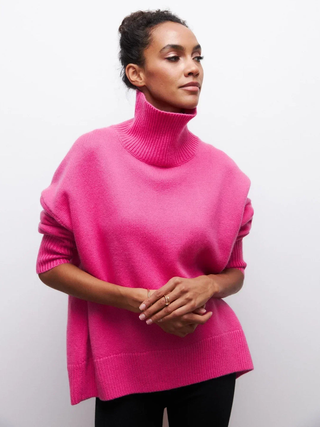 MAEVA - HIGH-NECK PULLOVER SWEATER