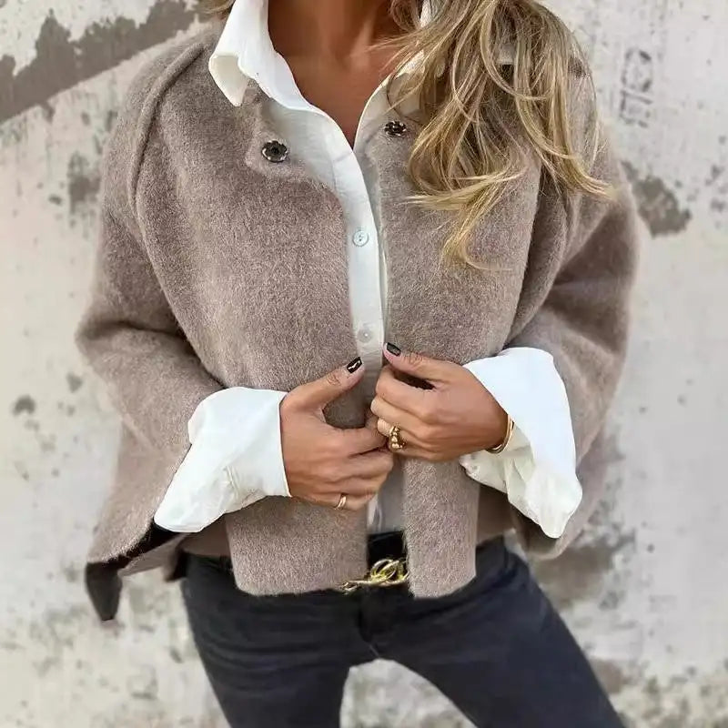 ANNABELLE - CLASSIC WOOL CARDIGAN LONG SLEEVES