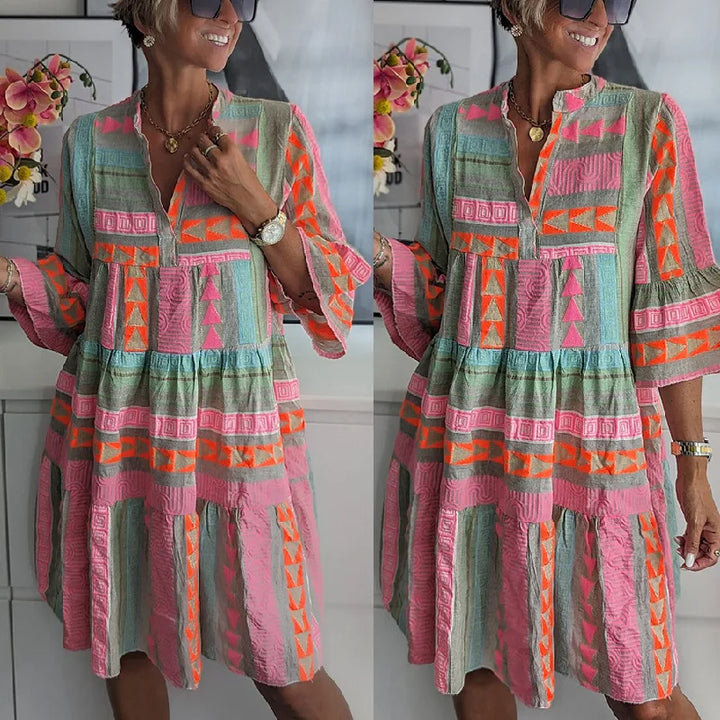 LILY™ - ELEGANT SPRING DRESS WITH FLORAL PRINT