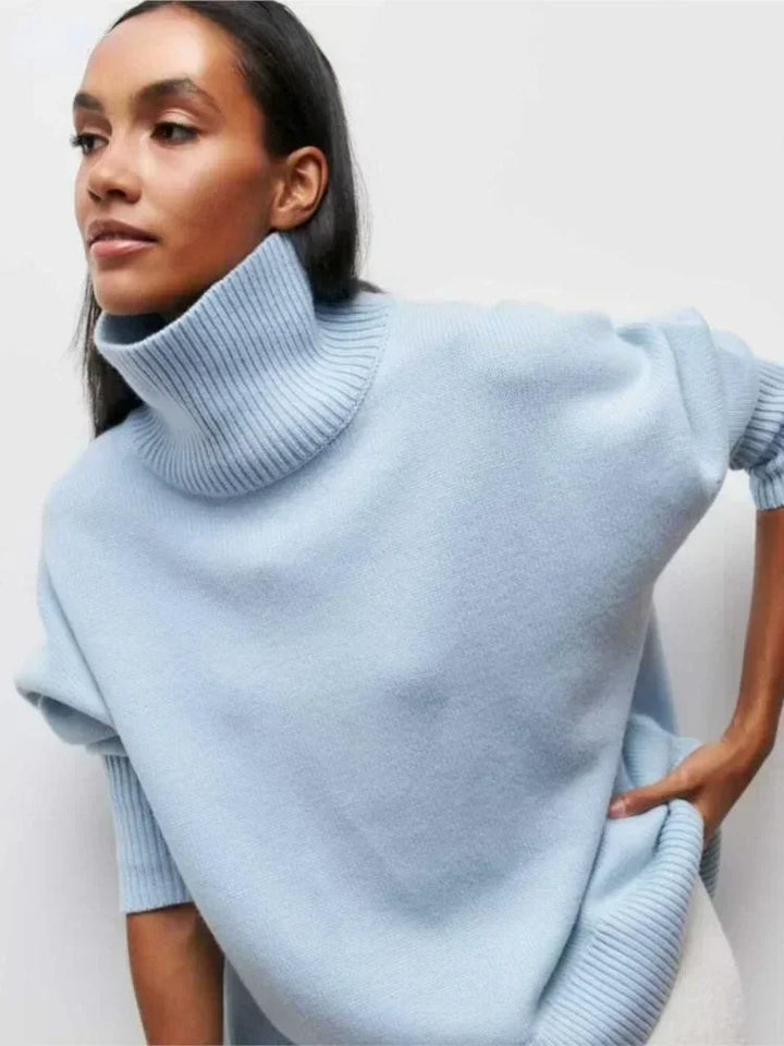 MAEVA - HIGH-NECK PULLOVER SWEATER