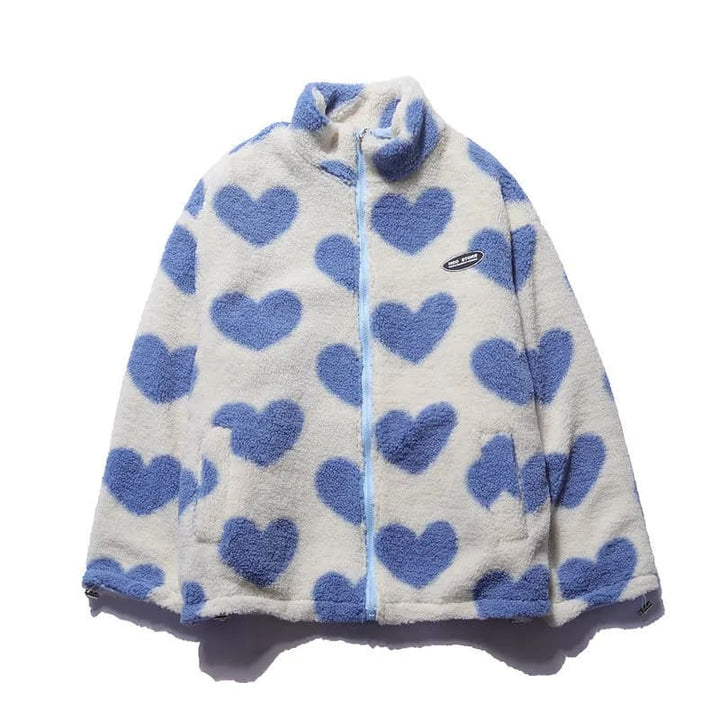 KATHRYN - HEART PRINT REVERSIBLE JACKET