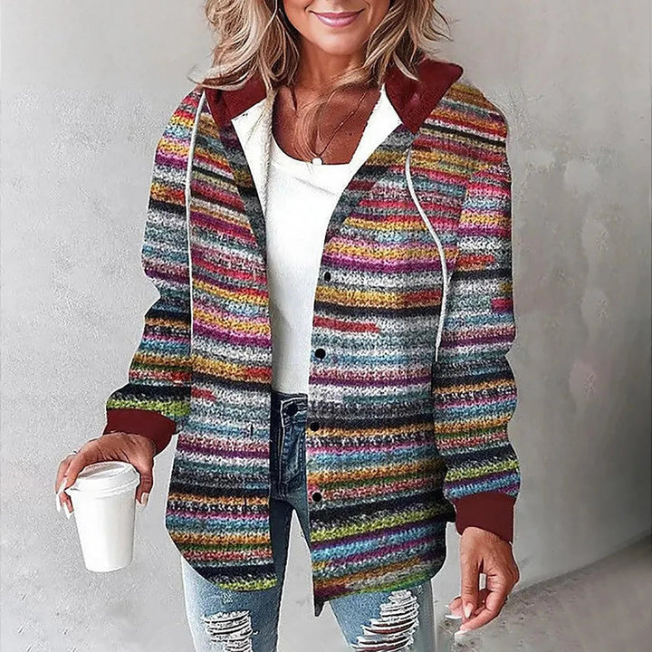 ELEANOR - HOODED PLAID JACKET