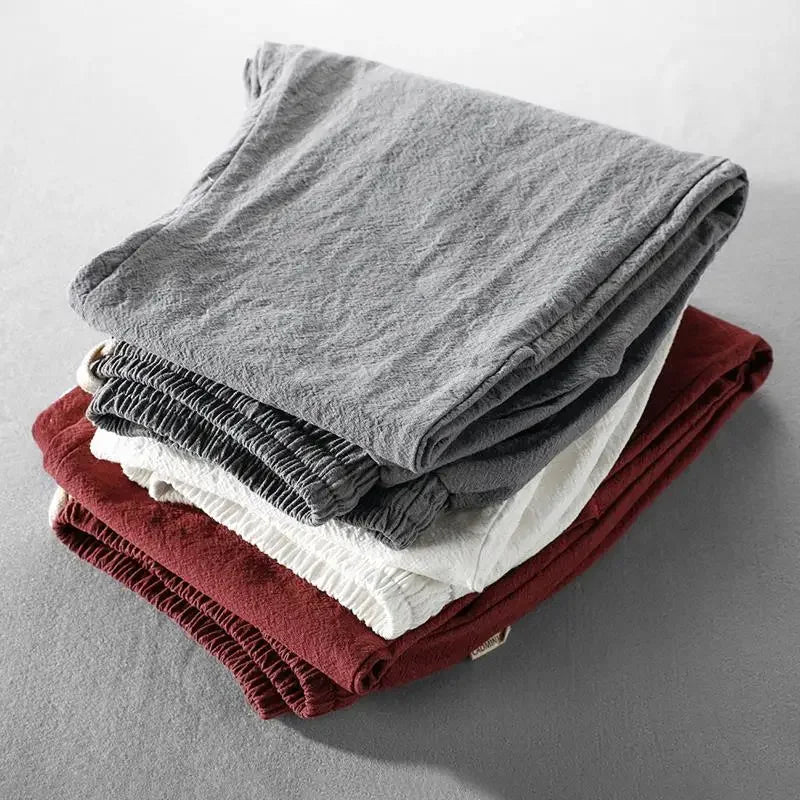 CORDY - RELAXED LINEN PANTS WITH DRAWSTRING