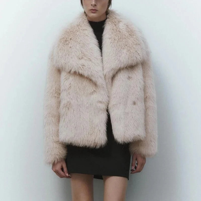 Nikki | Luxury Faux Fur Gradient Winter Coat