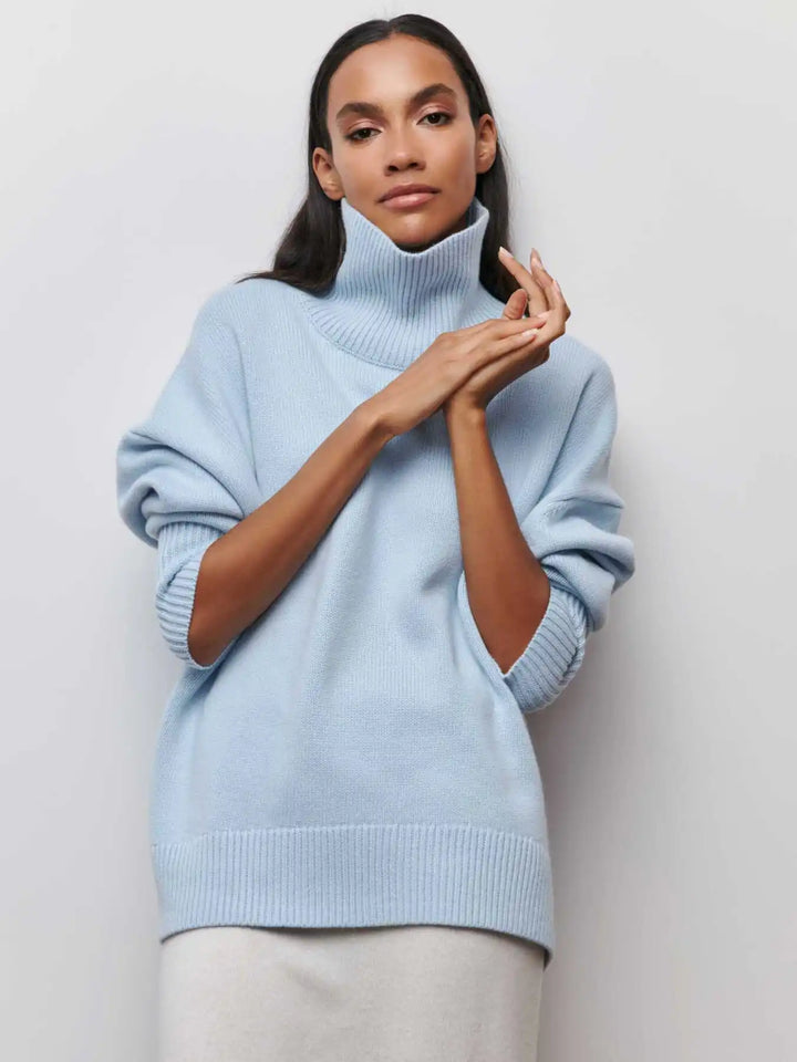 MAEVA - HIGH-NECK PULLOVER SWEATER