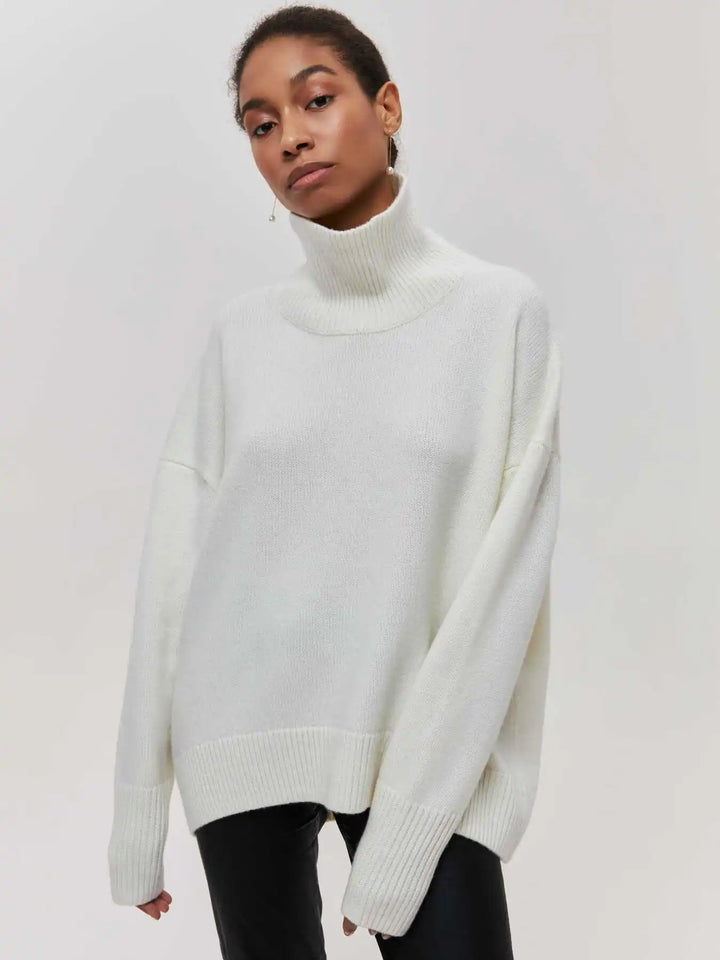 MAEVA - HIGH-NECK PULLOVER SWEATER