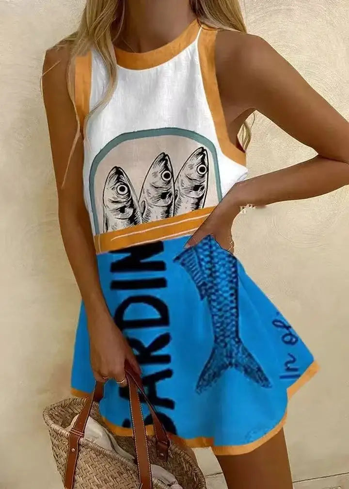 RISABELLE - ART SUMMER DRESS