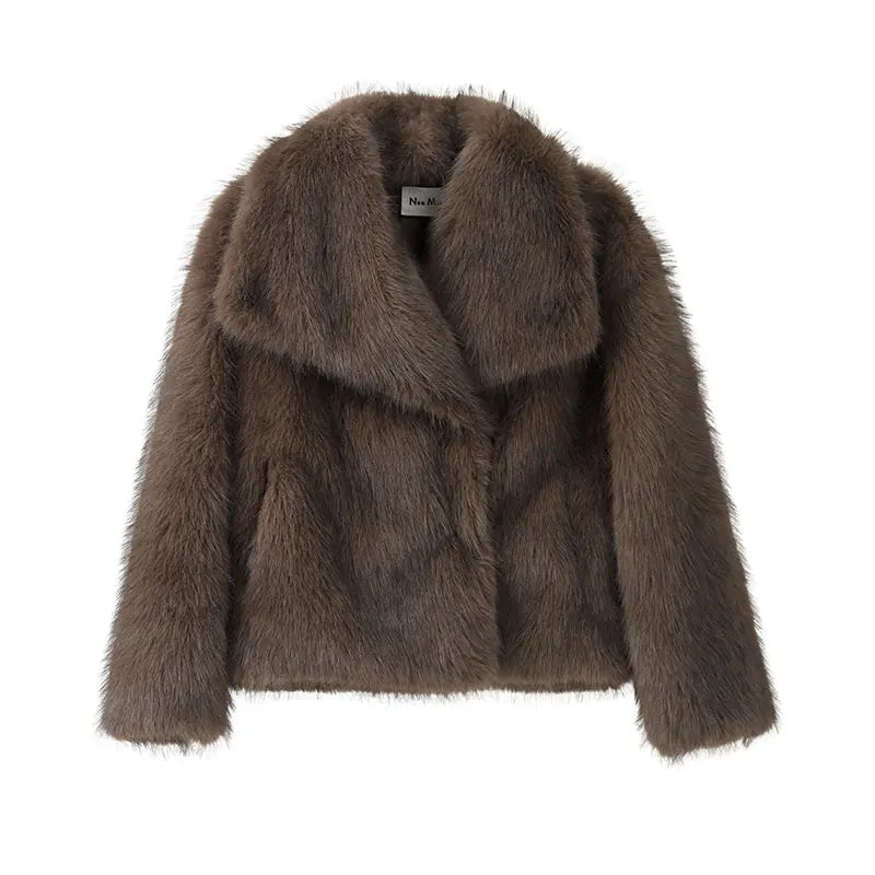 Nikki | Luxury Faux Fur Gradient Winter Coat