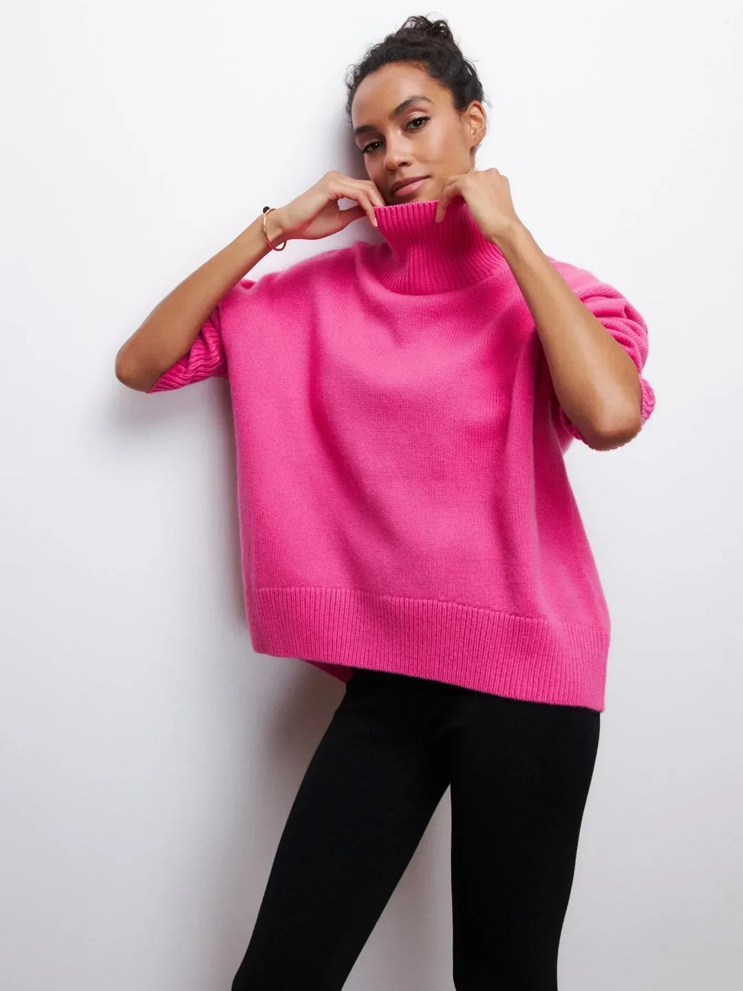 MAEVA - HIGH-NECK PULLOVER SWEATER