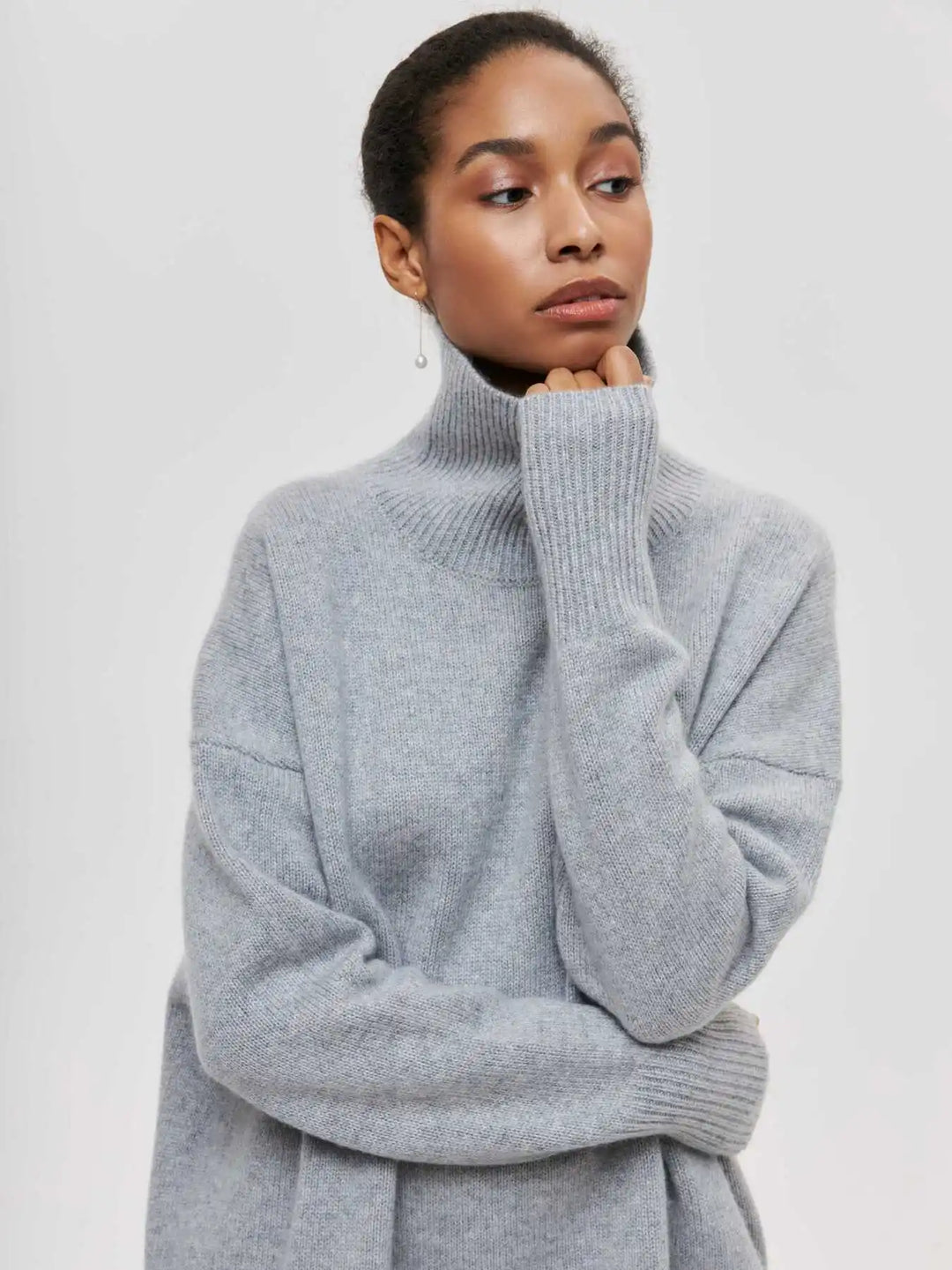 MAEVA - HIGH-NECK PULLOVER SWEATER