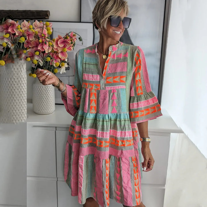 LILY™ - ELEGANT SPRING DRESS WITH FLORAL PRINT