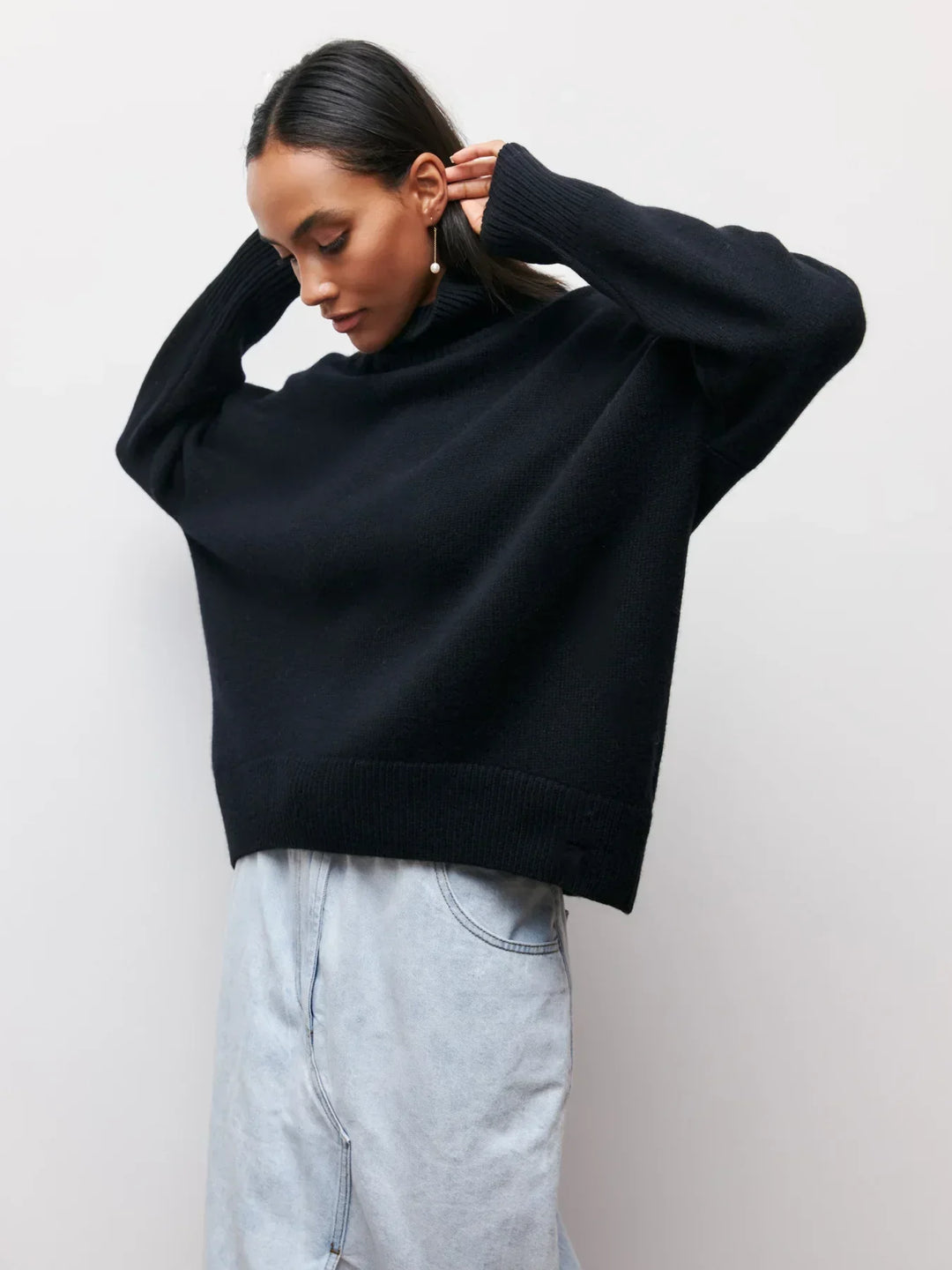 MAEVA - HIGH-NECK PULLOVER SWEATER