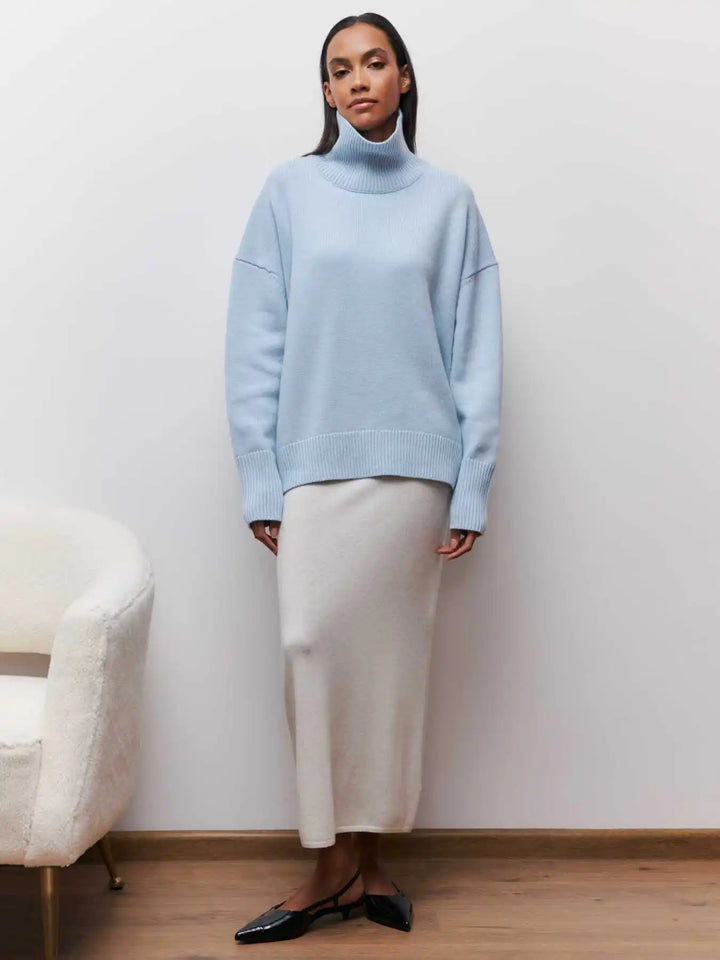 MAEVA - HIGH-NECK PULLOVER SWEATER