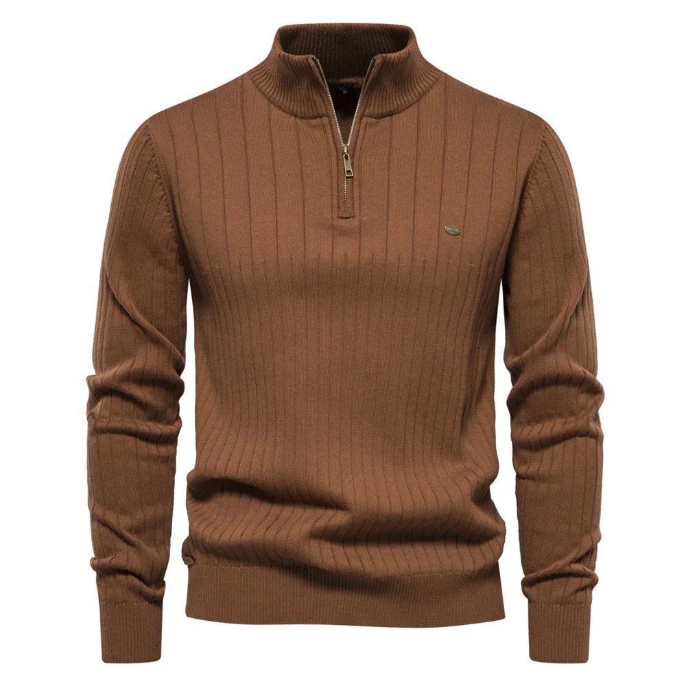 JOHN - HALF ZIP WARM SWEATER