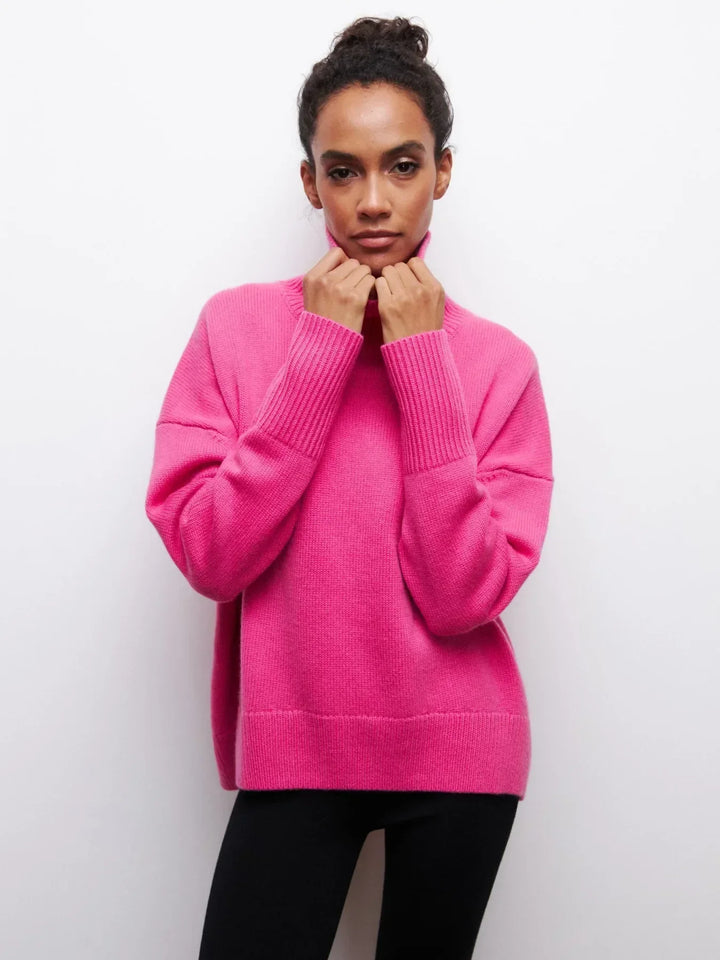 MAEVA - HIGH-NECK PULLOVER SWEATER