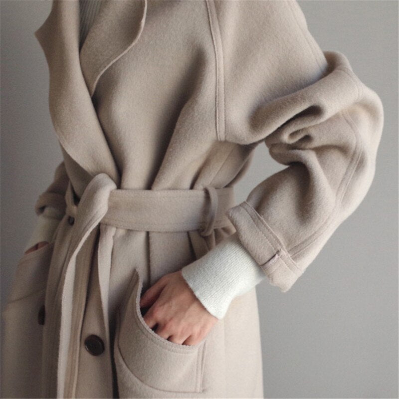 HELENA - SOPHISTICATED LONG WOOL COAT