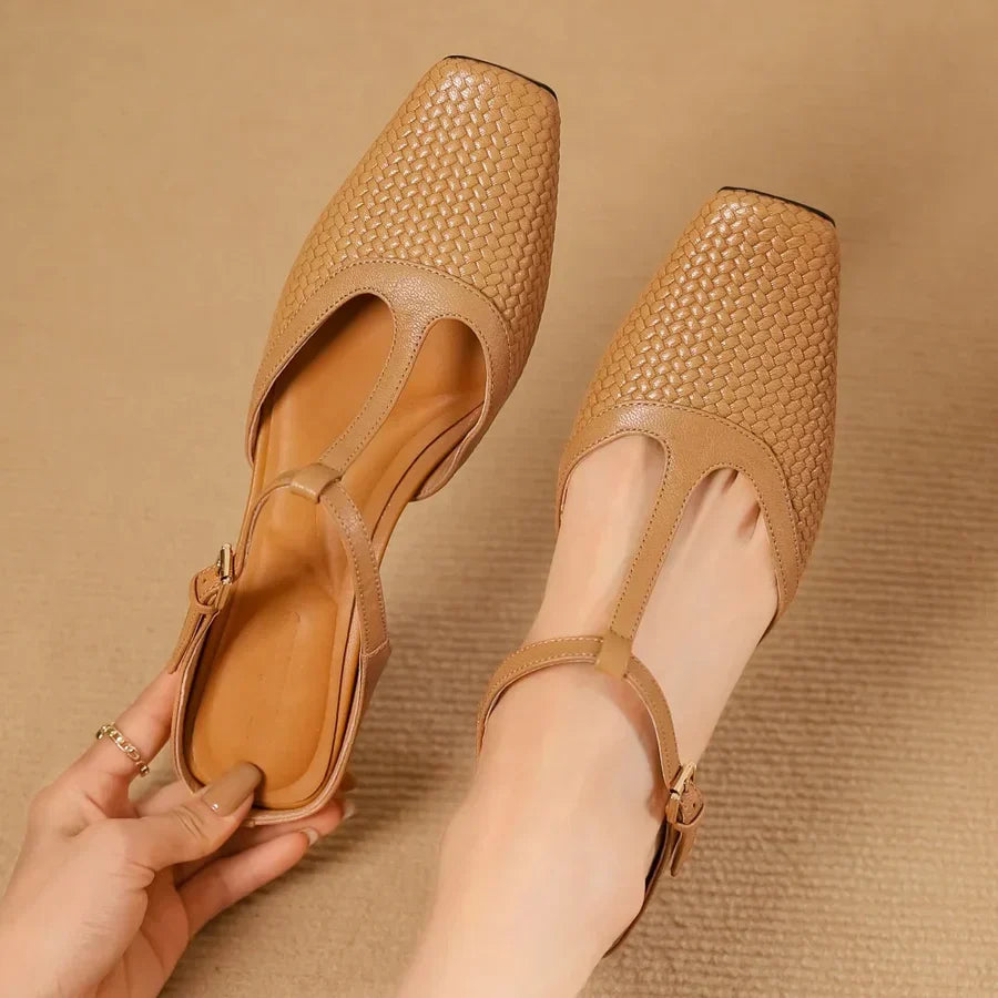 ANN - RENA LEATHER SANDALS