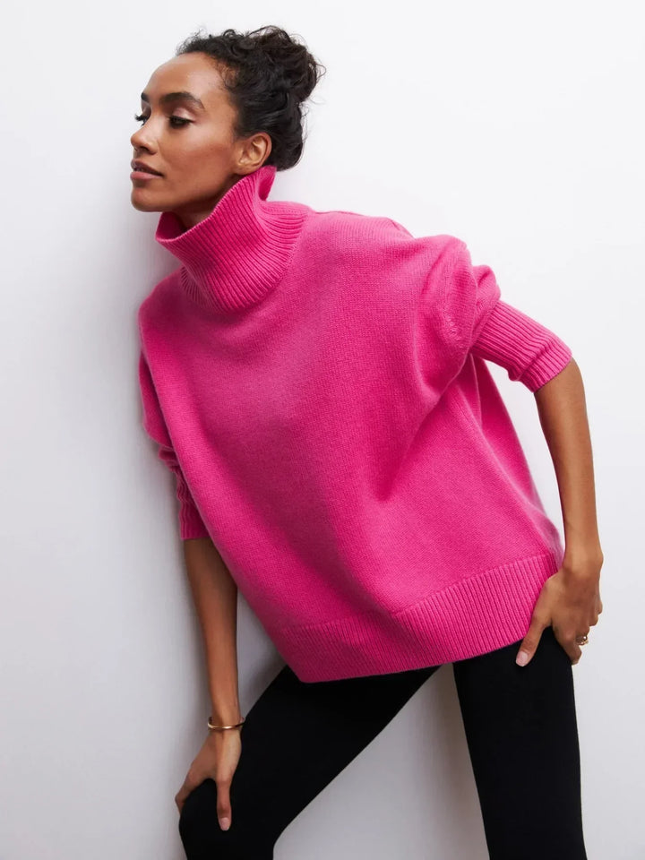 MAEVA - HIGH-NECK PULLOVER SWEATER