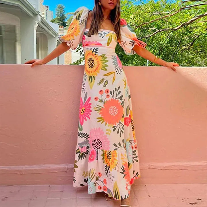 LARAVEL - SOPHISTICATED PLEATED MAXI DRESS