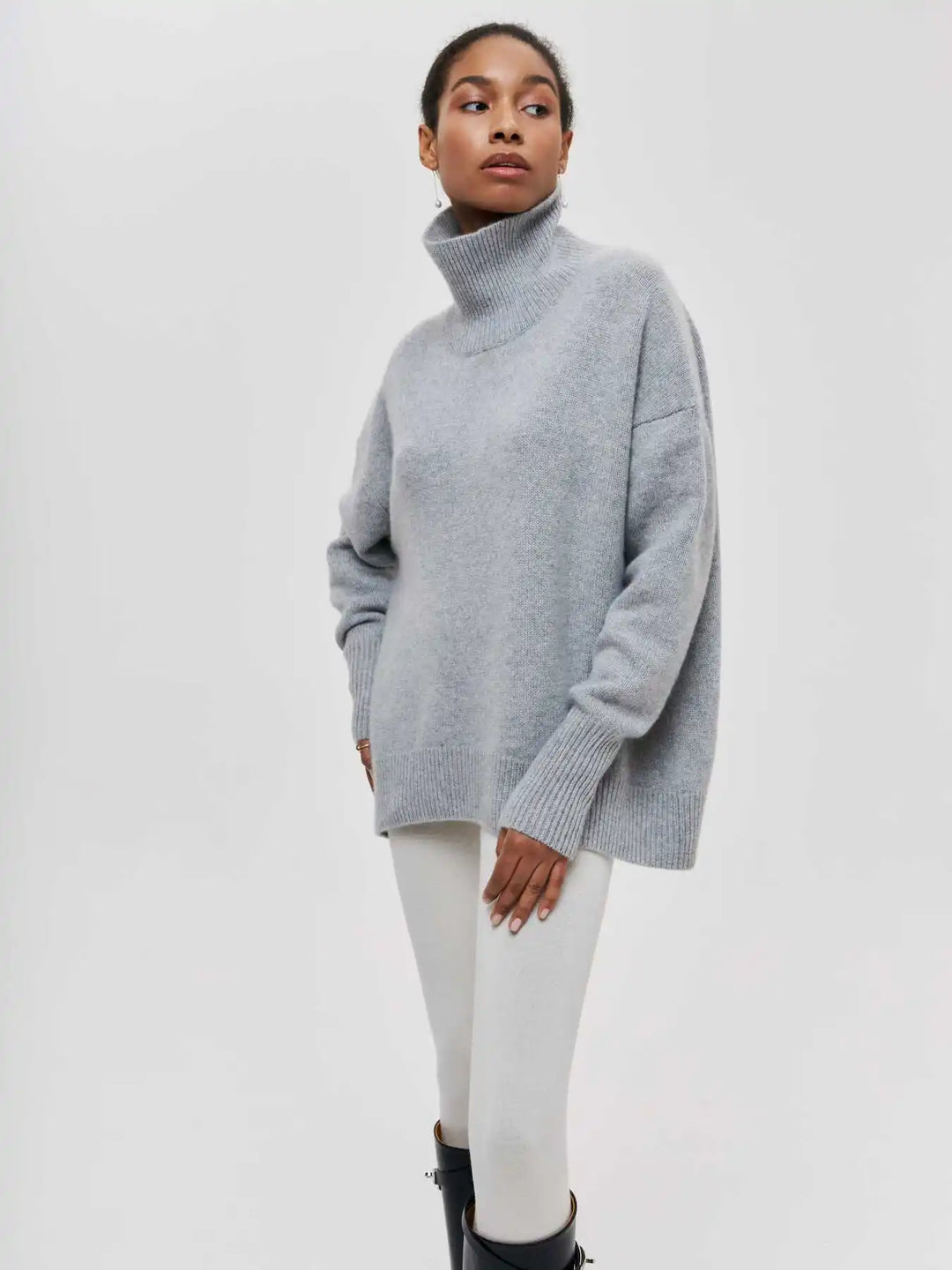 MAEVA - HIGH-NECK PULLOVER SWEATER