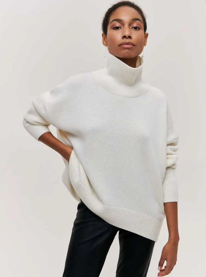 MAEVA - HIGH-NECK PULLOVER SWEATER