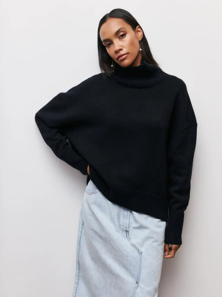 MAEVA - HIGH-NECK PULLOVER SWEATER