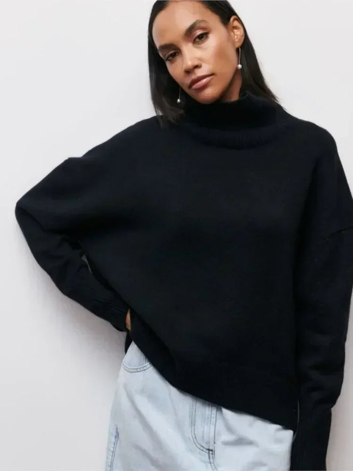 MAEVA - HIGH-NECK PULLOVER SWEATER