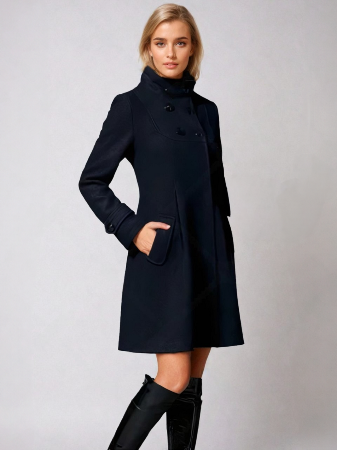 MAUREEN - WINTER COAT WITH SIDE POCKETS