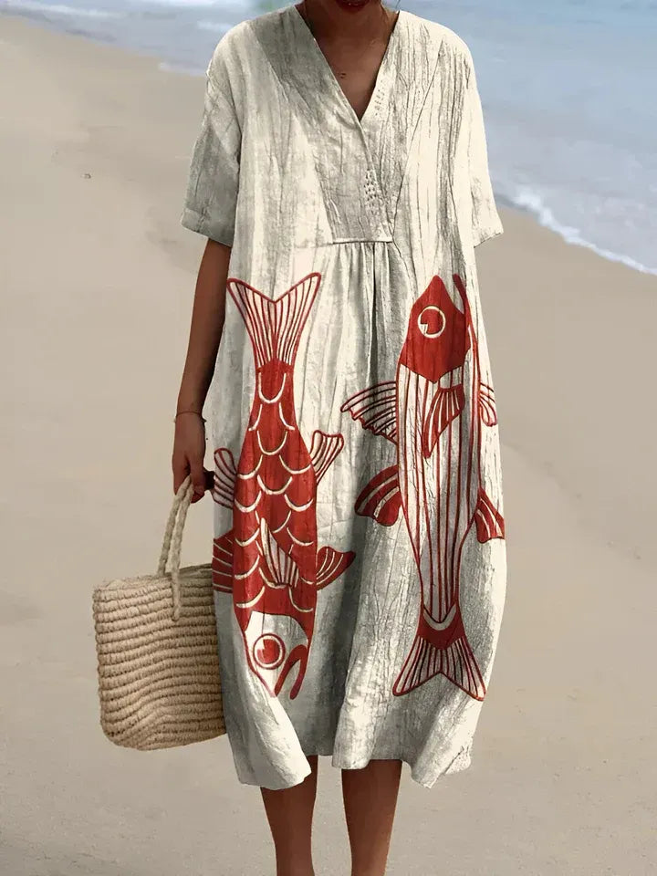 Ottilie™ - GEOMETRIC DRESS WITH ELEGANT SILHOUETTE