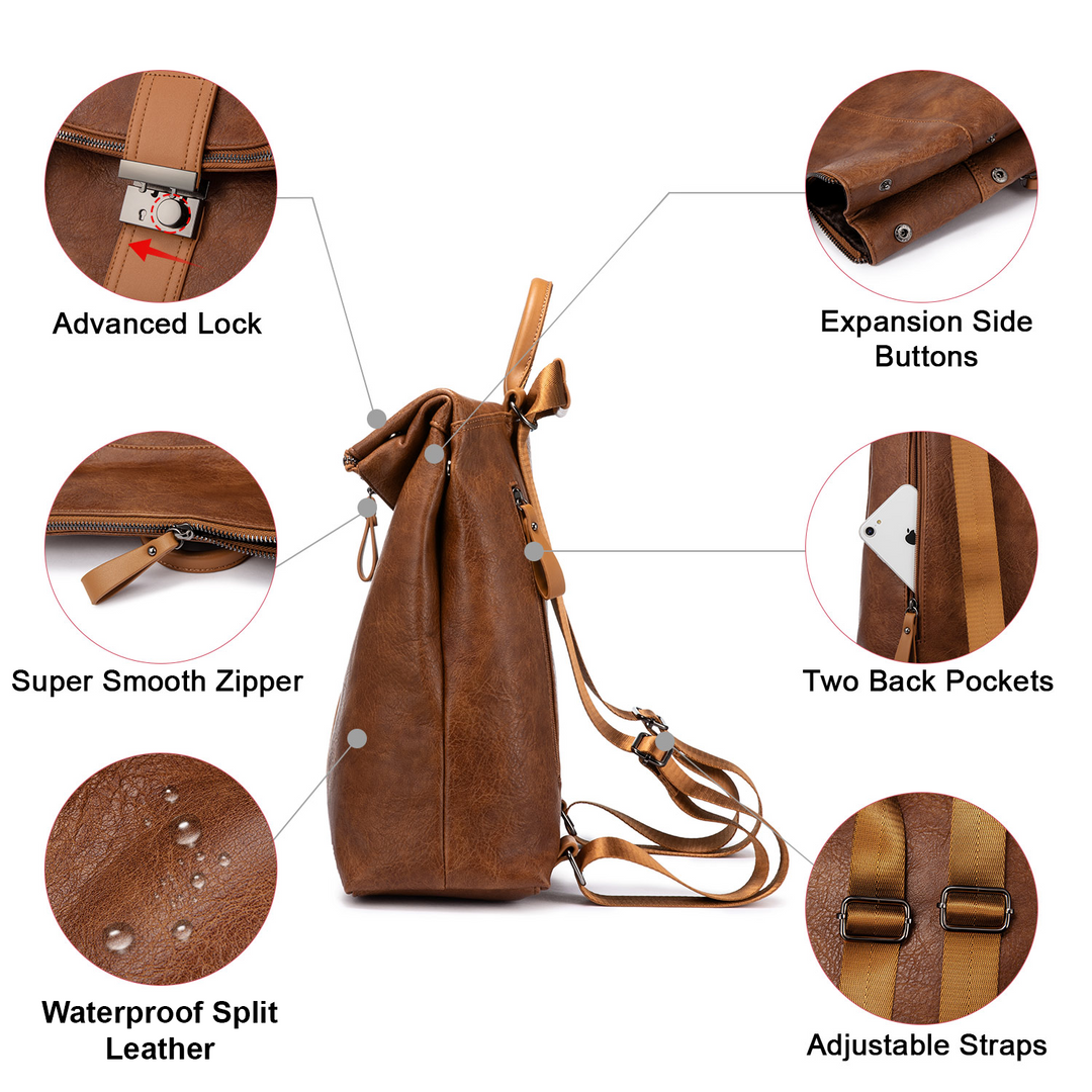 NIA - SPECIAL LEATHER BACKPACK