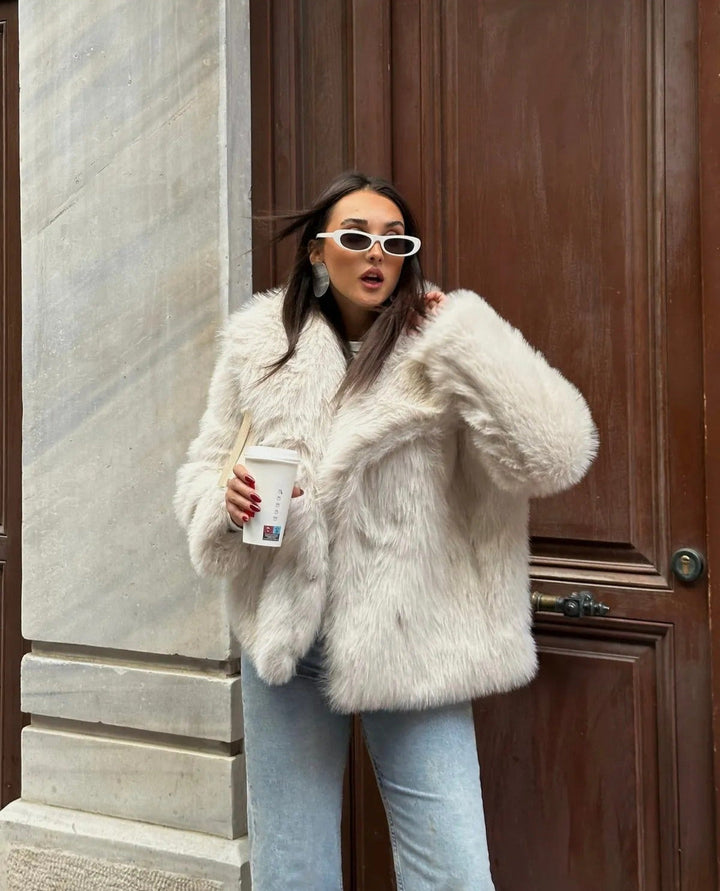 Aiko | Soft Touch Oversized Premium Fur Plush Coat