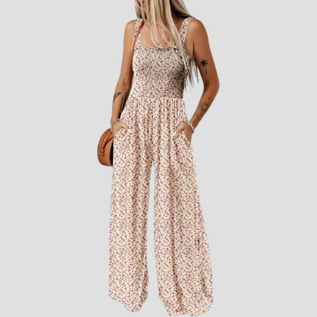 ZAKIE – PRINTED FLOWER JUMPSUIT