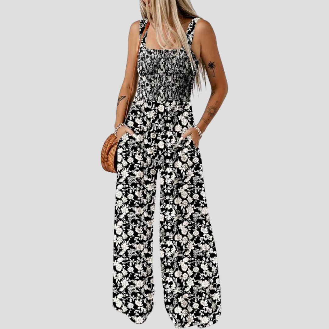 ZAKIE – PRINTED FLOWER JUMPSUIT