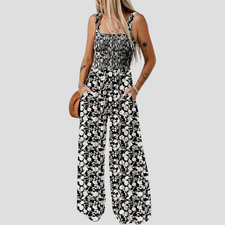 ZAKIE – PRINTED FLOWER JUMPSUIT